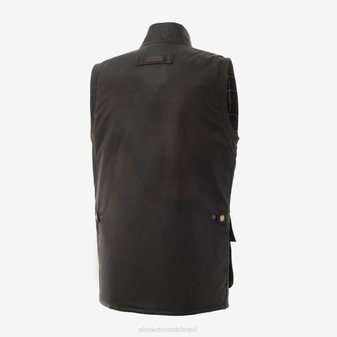 Allen Edmonds unissex colete de algodão encerado barbour westmorland 68T8D215 Oliva