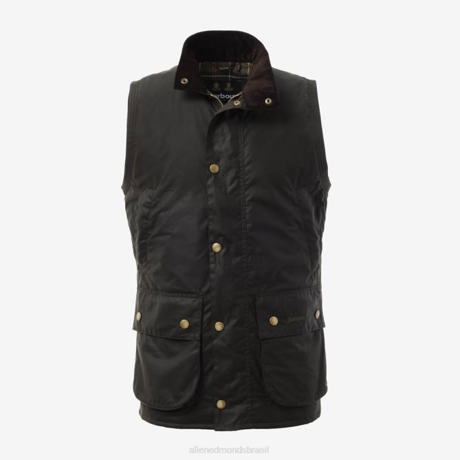 Allen Edmonds unissex colete de algodão encerado barbour westmorland 68T8D215 Oliva