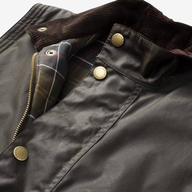 Allen Edmonds unissex colete de algodão encerado barbour westmorland 68T8D215 Oliva