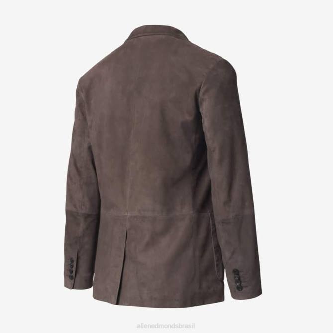 Allen Edmonds unissex blazer de camurça de cabra 68T8D174 marrom