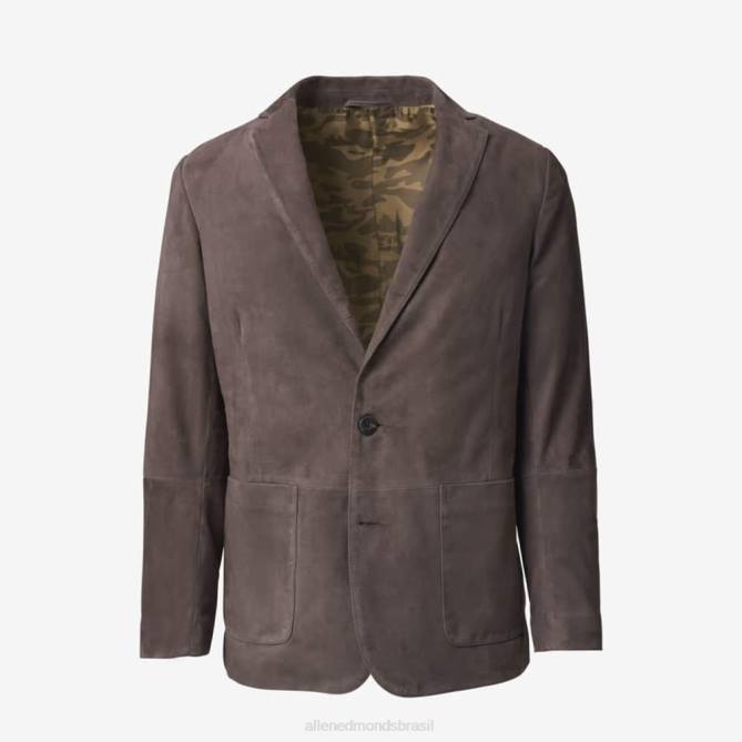 Allen Edmonds unissex blazer de camurça de cabra 68T8D174 marrom