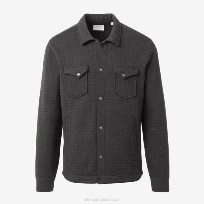 Allen Edmonds unissex jaqueta de tricô acolchoada billy reid grid 68T8D229 carvão