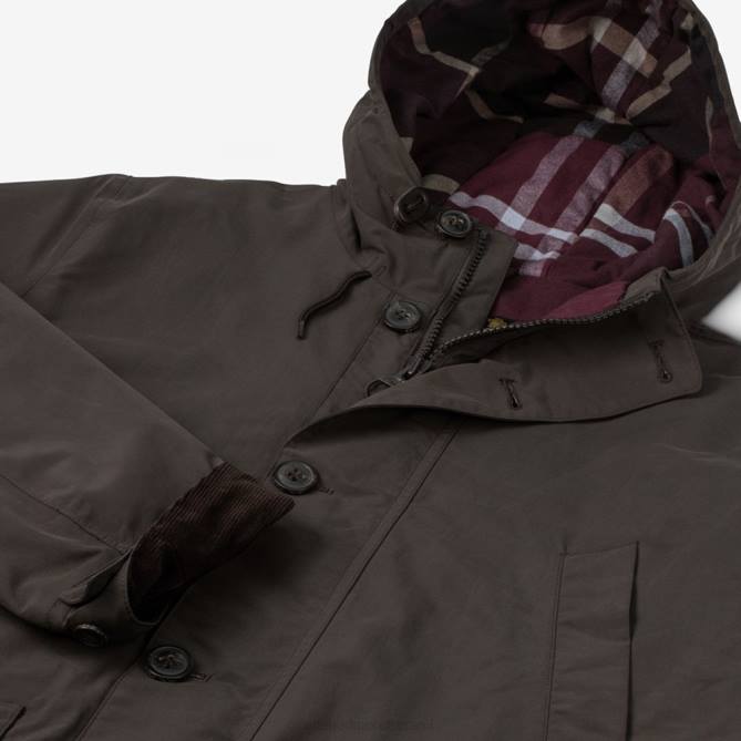 Allen Edmonds unissex parka da cidade de barbour 68T8D234 marrom rústico