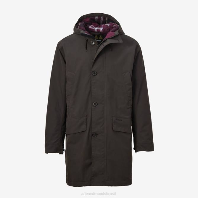 Allen Edmonds unissex parka da cidade de barbour 68T8D234 marrom rústico