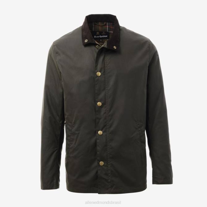 unissex jaqueta barbour x allen edmonds edição especial evelar encerada 68T8D271 Oliva