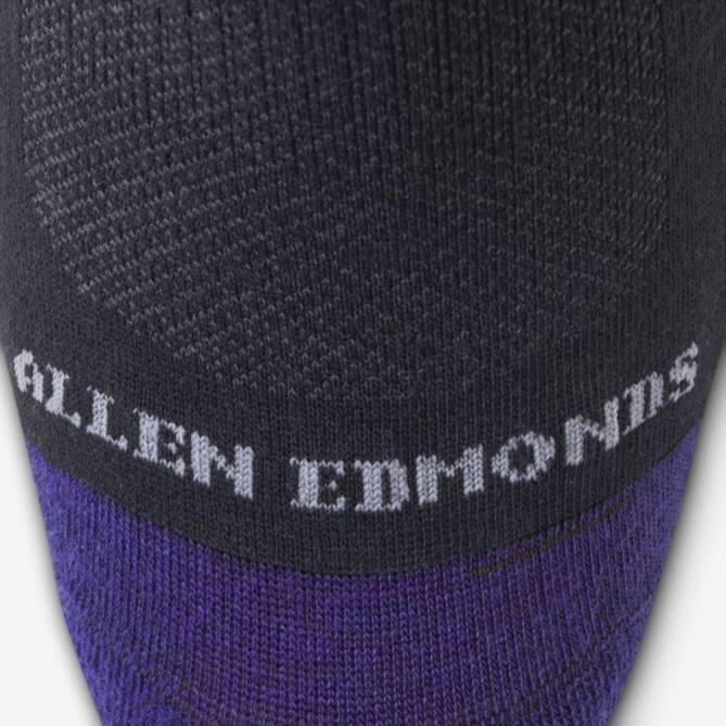 Allen Edmonds unissex meias de vestido de algodão de meio da panturrilha 68T8D511 preto