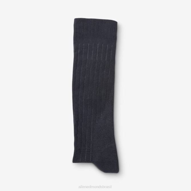 Allen Edmonds unissex meias de vestido de algodão de meio da panturrilha 68T8D511 preto