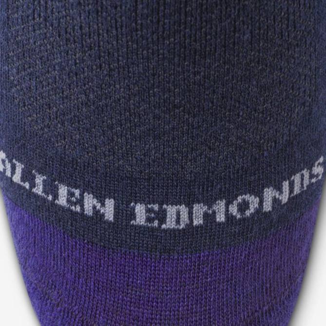Allen Edmonds unissex meias de vestido de algodão de meio da panturrilha 68T8D513 marinha