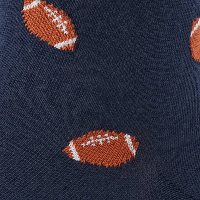 Allen Edmonds unissex meias de vestido meia panturrilha padrão de futebol 68T8D183 marinha