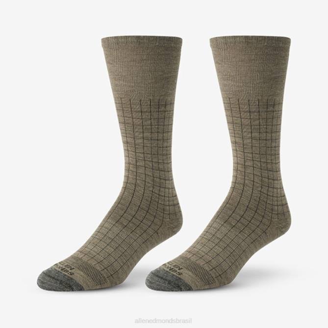 Allen Edmonds unissex meias legais de vestido merino de vidraça 68T8D202 aveia