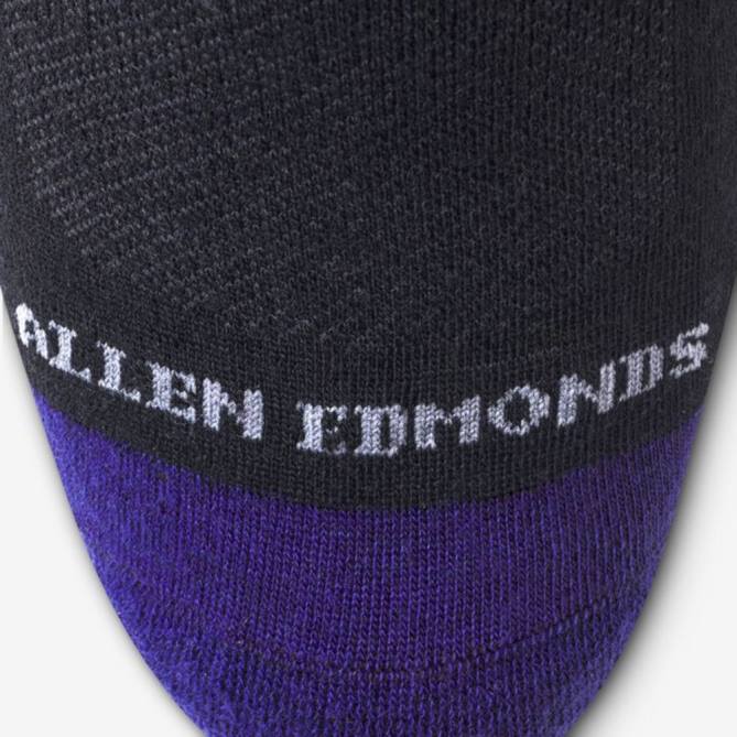 Allen Edmonds unissex meias legais merino de meio da panturrilha 68T8D526 preto