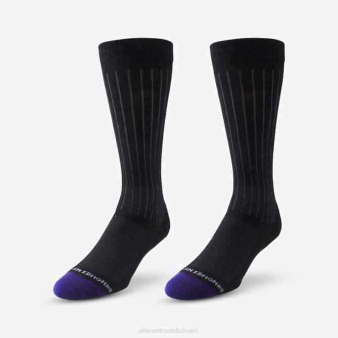 Allen Edmonds unissex meias legais merino de meio da panturrilha 68T8D526 preto