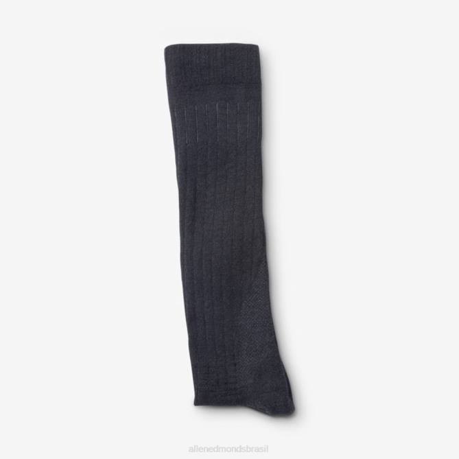 Allen Edmonds unissex meias legais merino de meio da panturrilha 68T8D526 preto