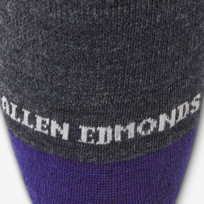 Allen Edmonds unissex meias legais merino over-the-calf 68T8D179 carvão cinza